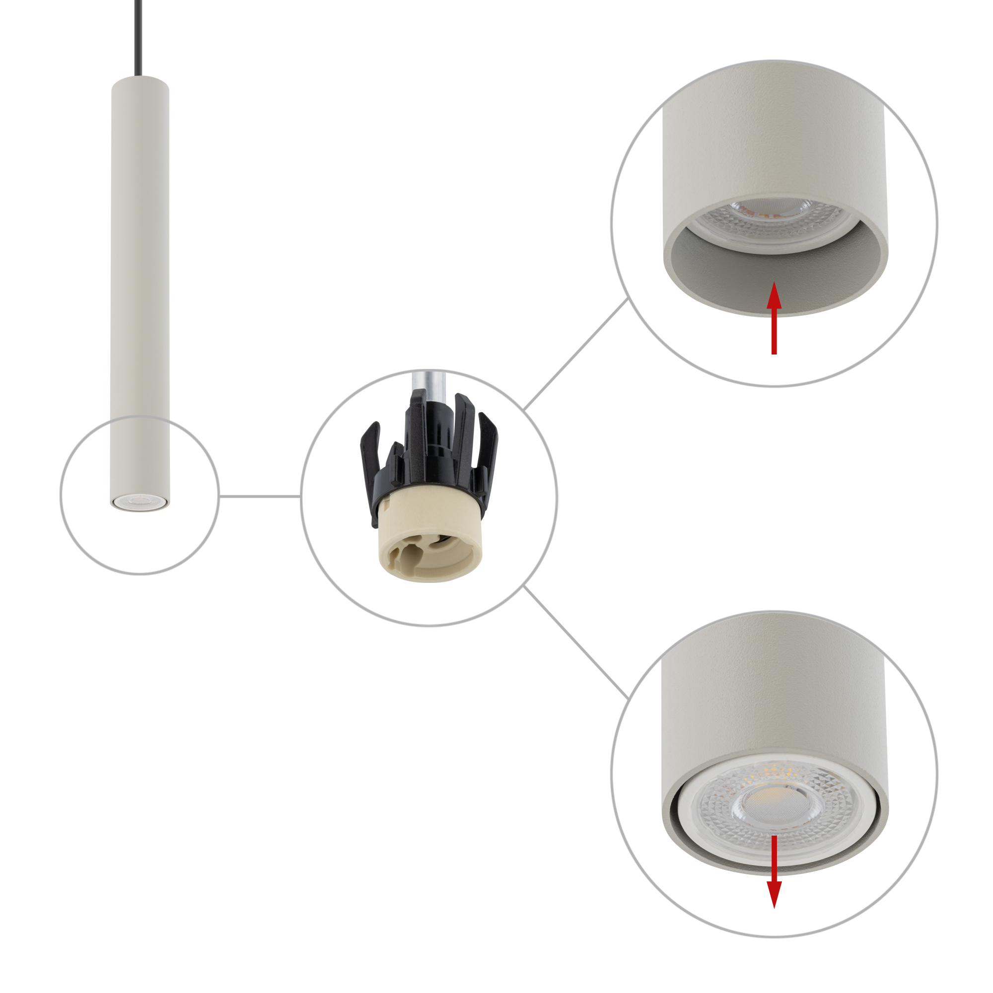 Lampa wisząca FOURTY M SILK GRAY 10902 - Nowodvorski Lighting - obrazek 4
