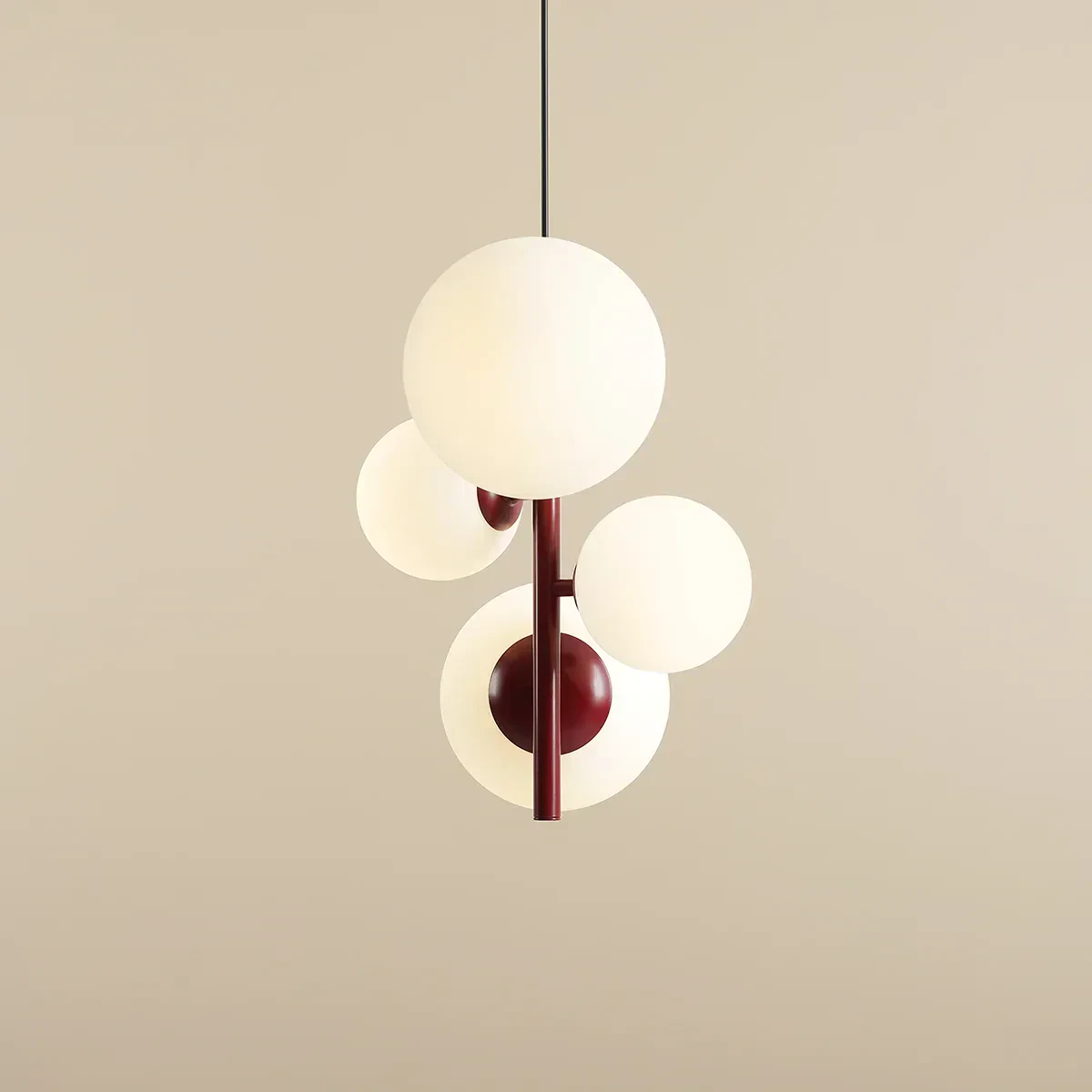 Lampa wisząca designerska BLOOM 4 RED WINE 1091L15 - Aldex - obrazek 3