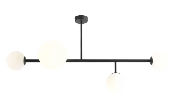 Lampa sufitowa nowoczesna DIONE 4 BLACK 1092PL_L1 - Aldex