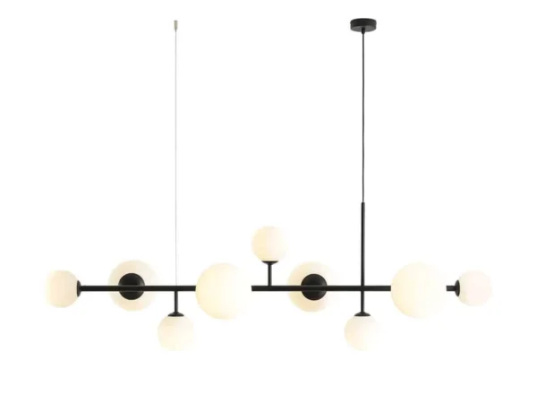 Lampa wisząca rozłożysta designerska DIONE 9 BLACK 1092N1 - Aldex