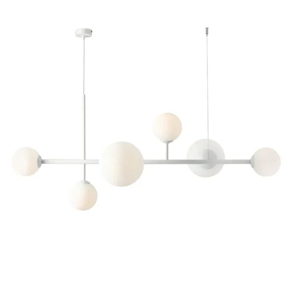 Lampa wisząca nowoczesna DIONE 6 WHITE 1092K - Aldex