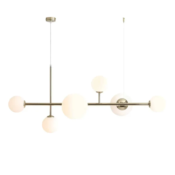Lampa stylowa wisząca w złotym kolorze DIONE 6 GOLD 1092K30 - Aldex