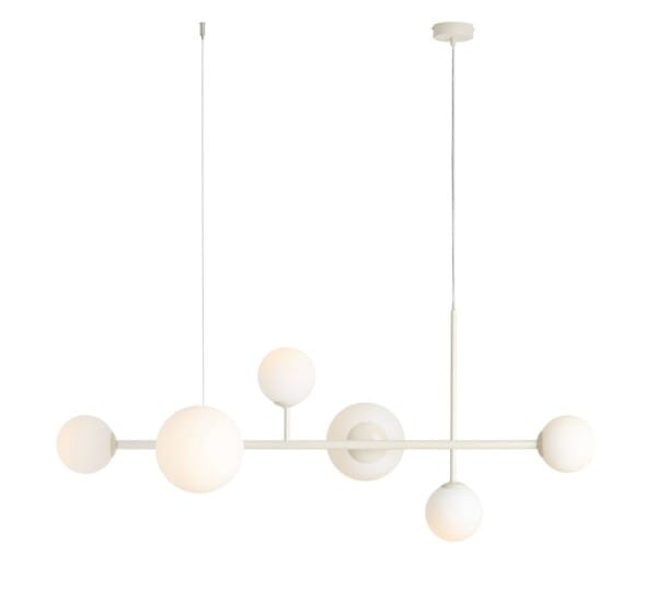 Lampa wisząca nowoczesna DIONE 6 CREAM 1092K9 - Aldex