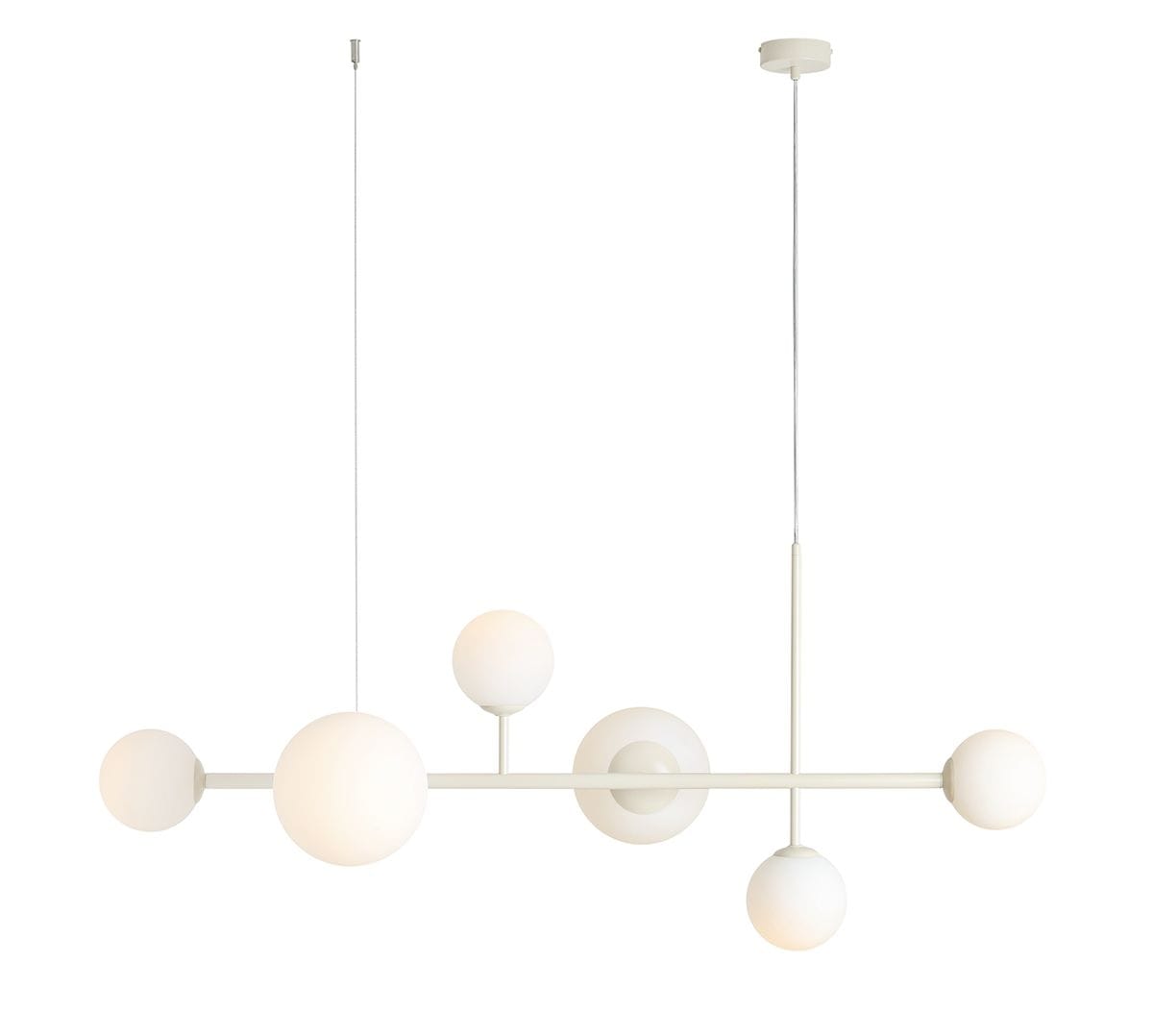 Lampa wisząca nowoczesna DIONE 6 CREAM 1092K9 - Aldex