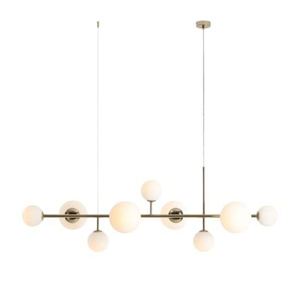 Lampa wisząca nowoczesna DIONE 9 GOLD 1092N30 - Aldex