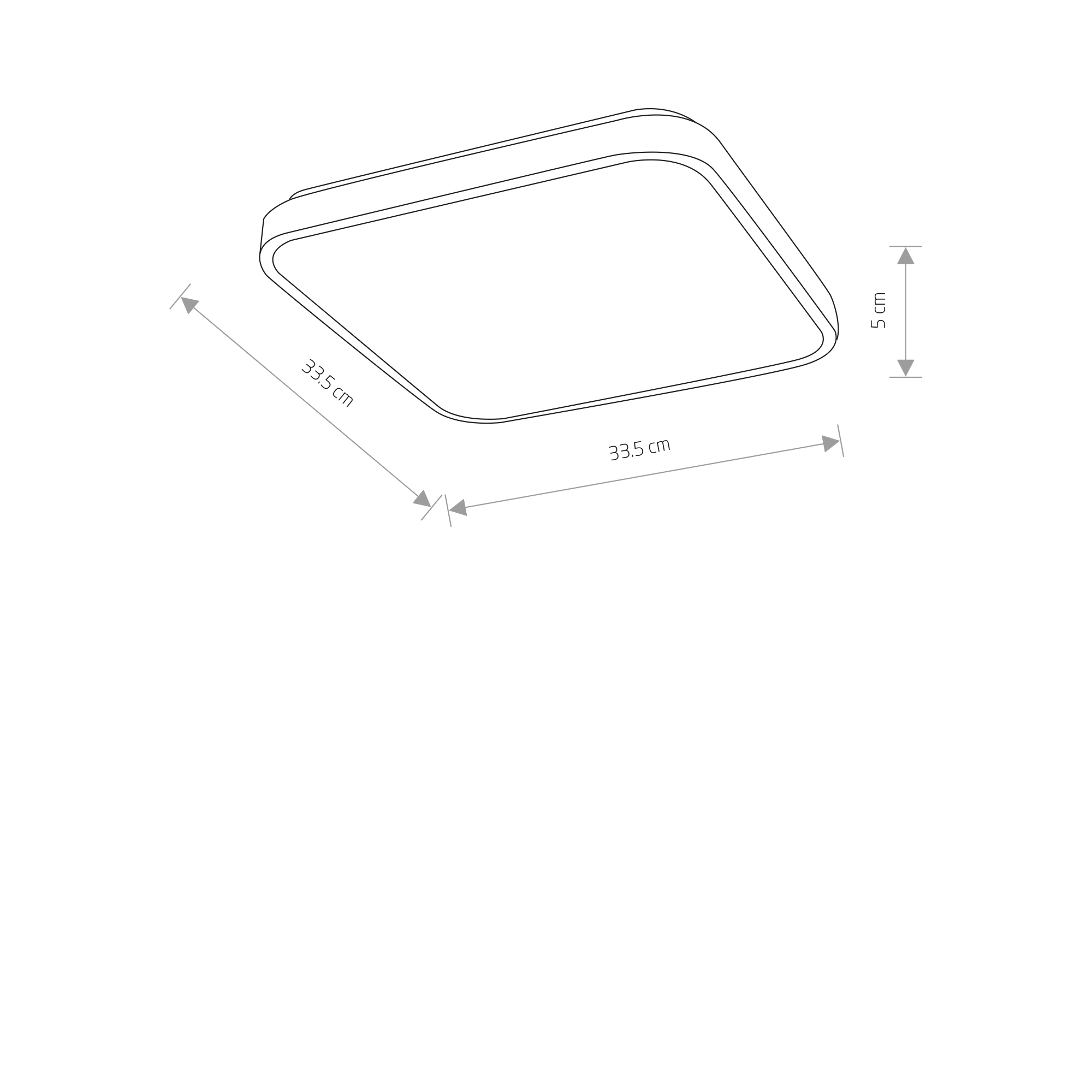 Plafon AGNES SQUARE LED PRO czarny 16W 4000K IP44 10984 - Nowodvorski Lighting - obrazek 6