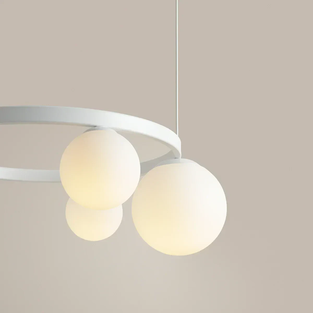 Lampa wisząca designerska GARDA 4 RING WHITE 1099L_R - Aldex - obrazek 2