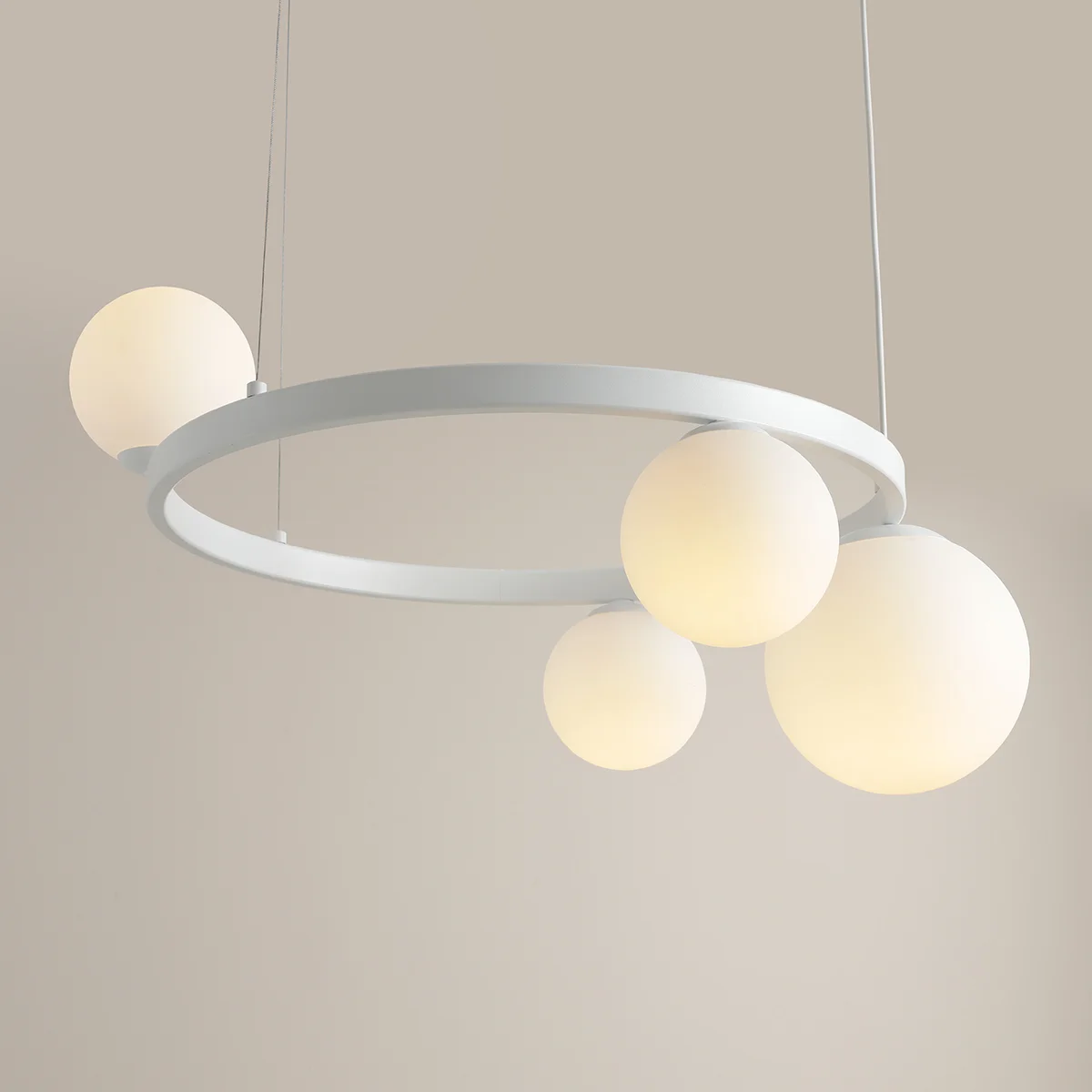 Lampa wisząca designerska GARDA 4 RING WHITE 1099L_R - Aldex - obrazek 4