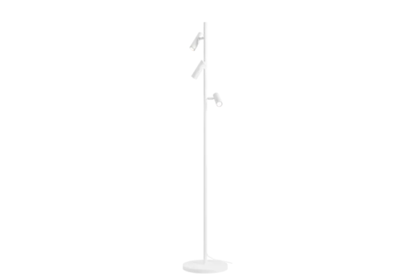 Lampa stojąca nowoczesna TREVO ALL WHITE 1104A - Aldex