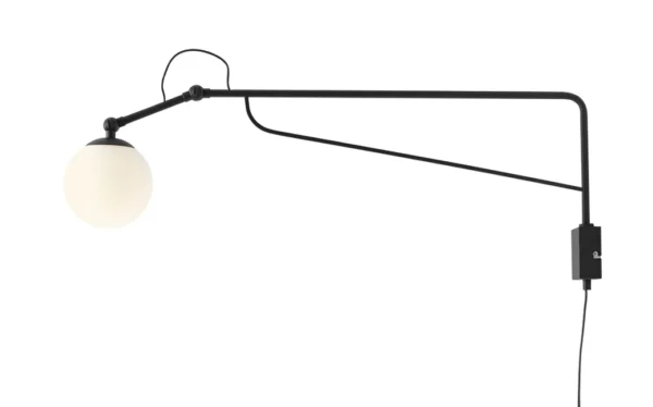 Kinkiet nowoczesny w stylu loft SOHO GLASS DUŻY BLACK 1105C1_D - Aldex