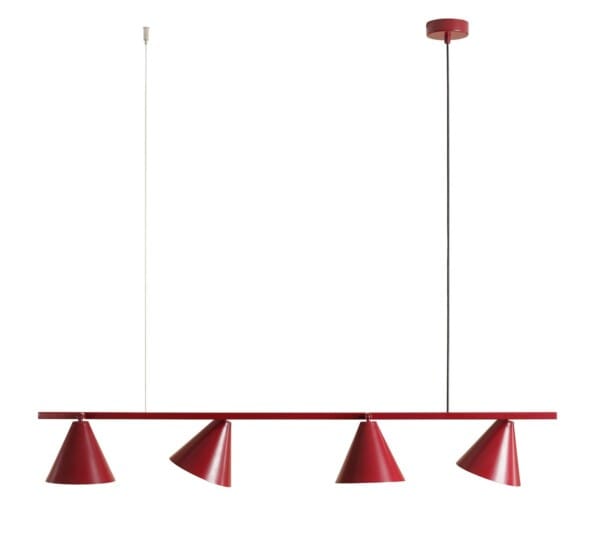 Lampa wisząca modernistyczna FORM 4 RED WINE 1108L15 - Aldex