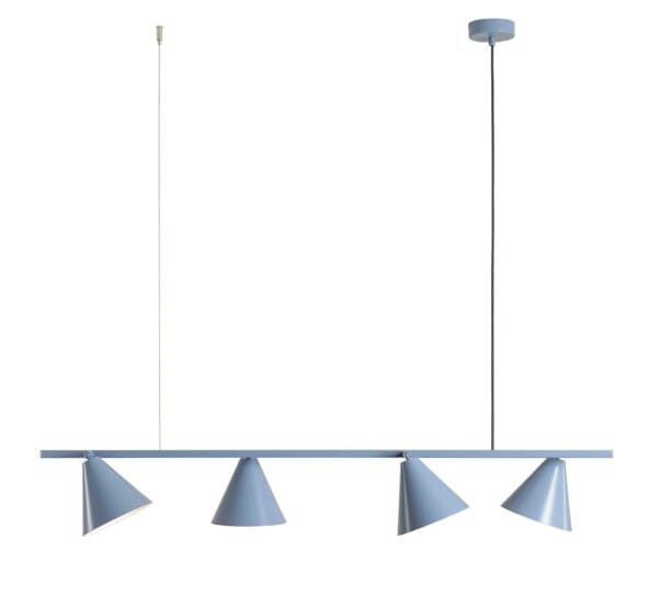 Lampa wisząca modernistyczna FORM 4 DUSTY BLUE 1108L16 - Aldex