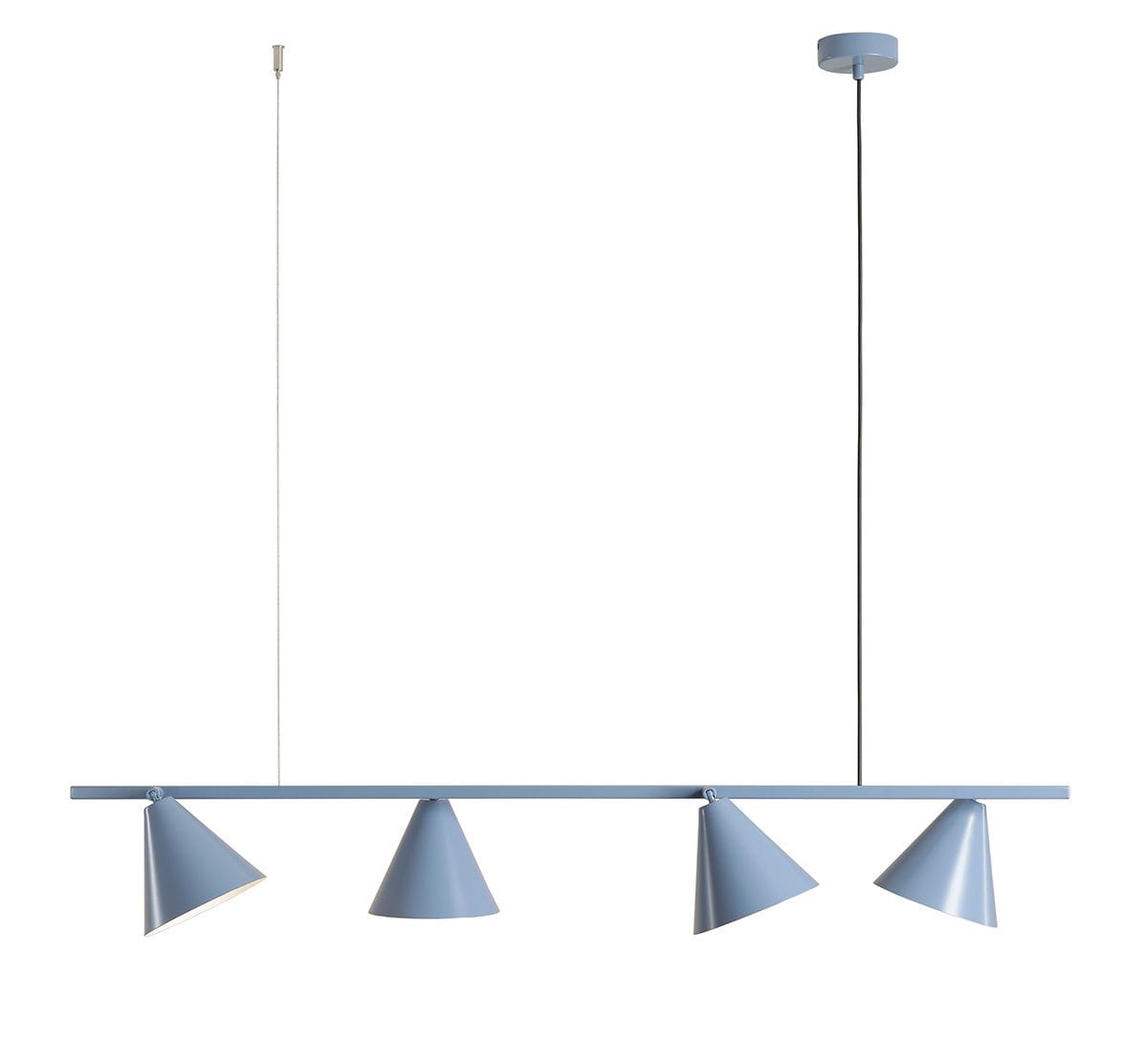 Lampa wisząca modernistyczna FORM 4 DUSTY BLUE 1108L16 - Aldex