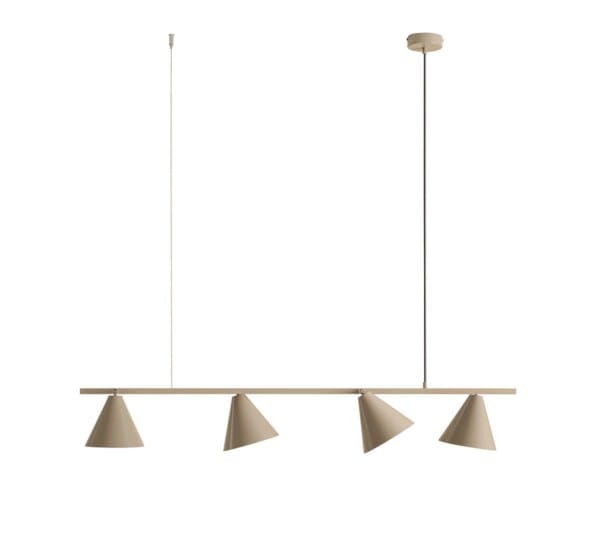 Lampa wisząca modernistyczna FORM 4 BEIGE 1108L17 - Aldex