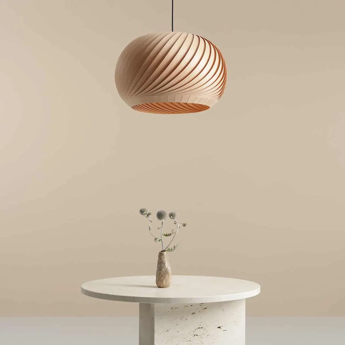 Lampa wisząca ECO drewniana NATURE DARK M 1110G_M - Aldex - obrazek 2