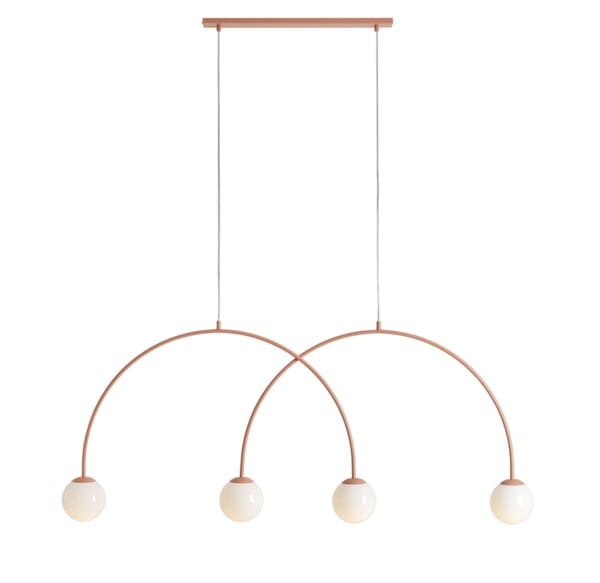 Lampa wisząca nowoczesna UNA 4 CORAL L 1116L11_L - Aldex