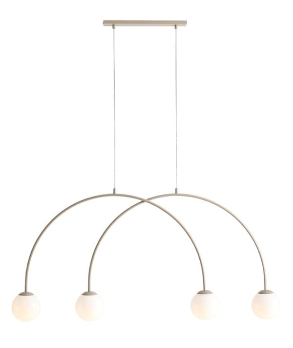 LAMPA WISZĄCA UNA 4 BEIGE S1116L17_S - Aldex
