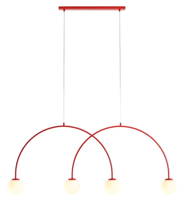 Lampa wisząca UNA 4 RED CHILLI L 1116L19_L - Aldex