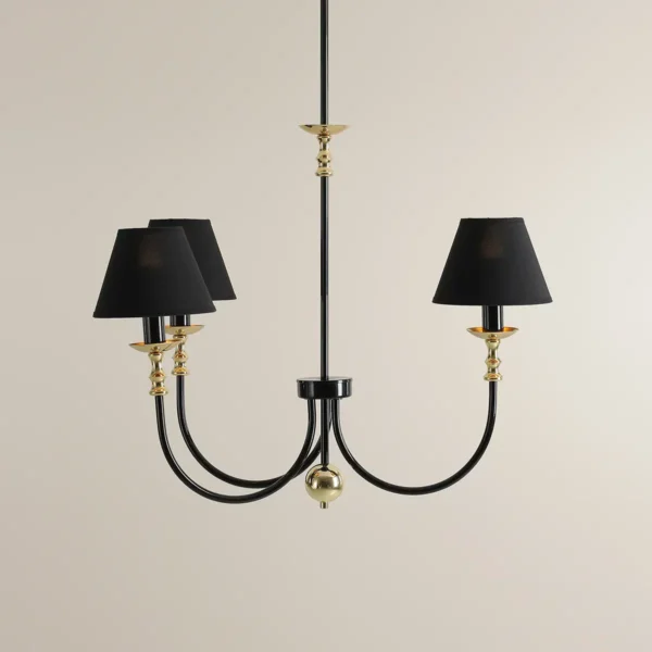 Żyrandol ekskluzywny ROMA 3 BLACK 1118E1 - Aldex