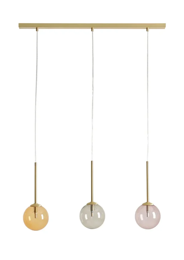 Lampa wisząca nowoczesna BOSSO 3 MULTICOLOUR 1119E_40 - Aldex