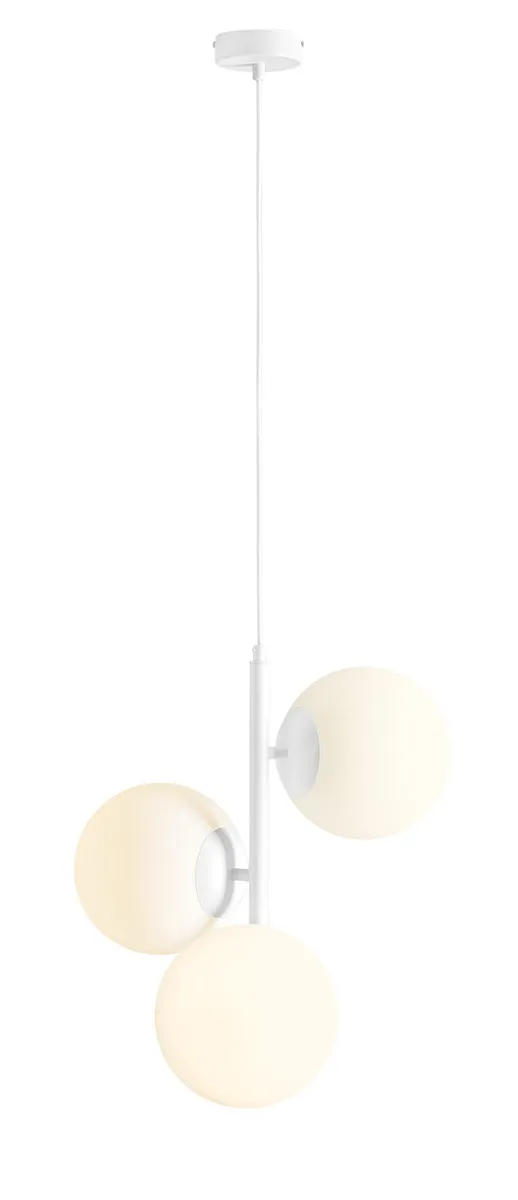 Lampa wisząca designerska FIN 3 WHITE M 1120E_M - Aldex