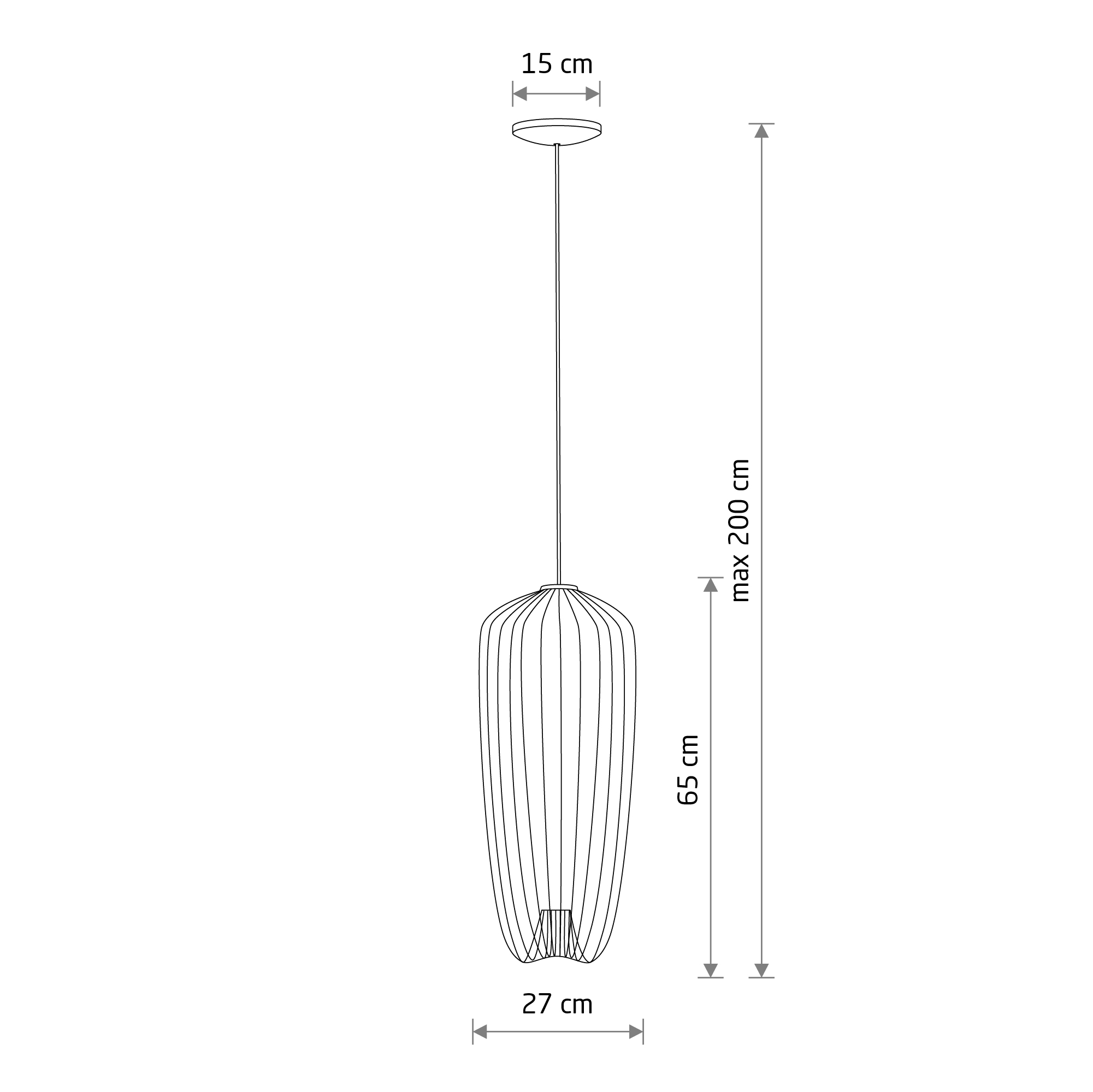 Lampa wisząca PUMPKIN S UMBRA GRAY 11243 - Nowodvorski Lighting - obrazek 8