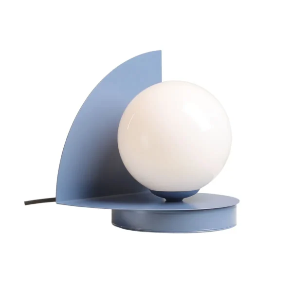 Lampka stołowa nowoczesna LOOP DUSTY BLUE 1125B16 - Aldex
