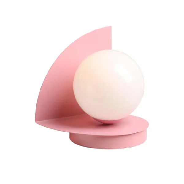 Lampka stołowa nowoczesna LOOP BABY PINK 1125B18 - Aldex