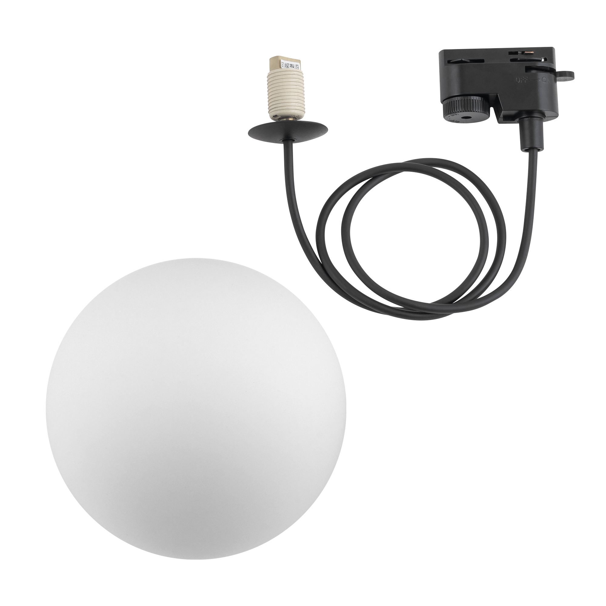 Lampa wisząca do szyn 1F PROFILE SNOWBALL 11297 - Nowodvorski Lighting - obrazek 4