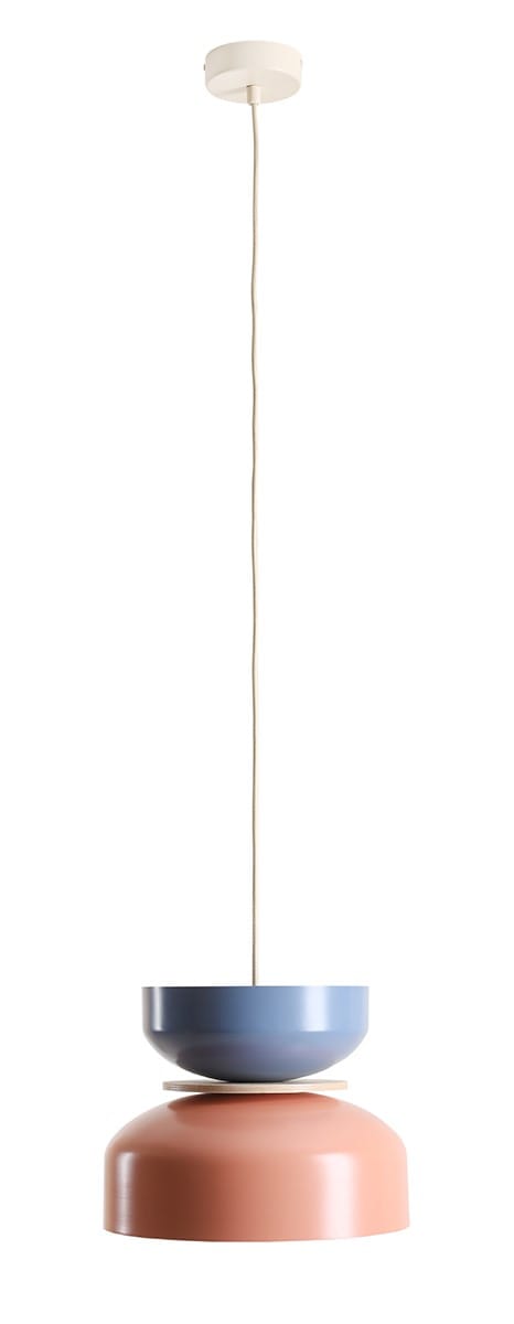 Lampa wisząca TULA LIGHT CORAL + DUSTY BLUE (30 + 22) 1132G11_16_J - Aldex