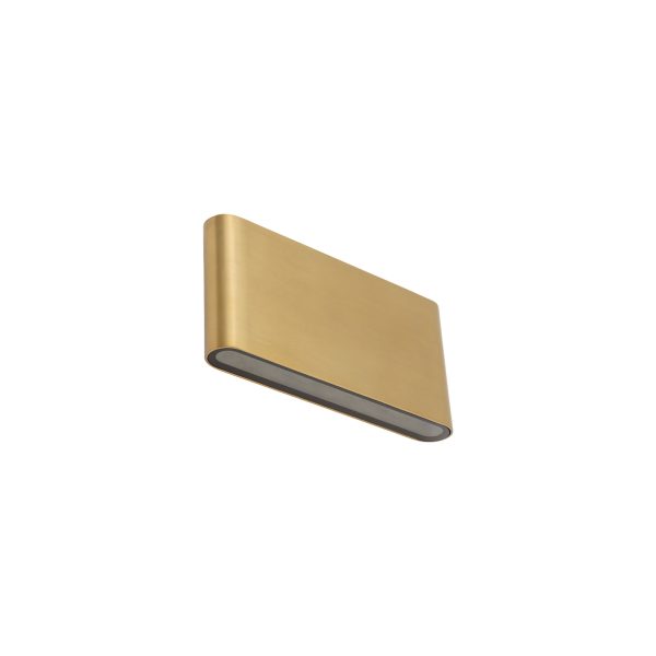 Kinkiet zewnętrzny SEMI LED M 2x5W złoty 11366 - Nowodvorski Lighting