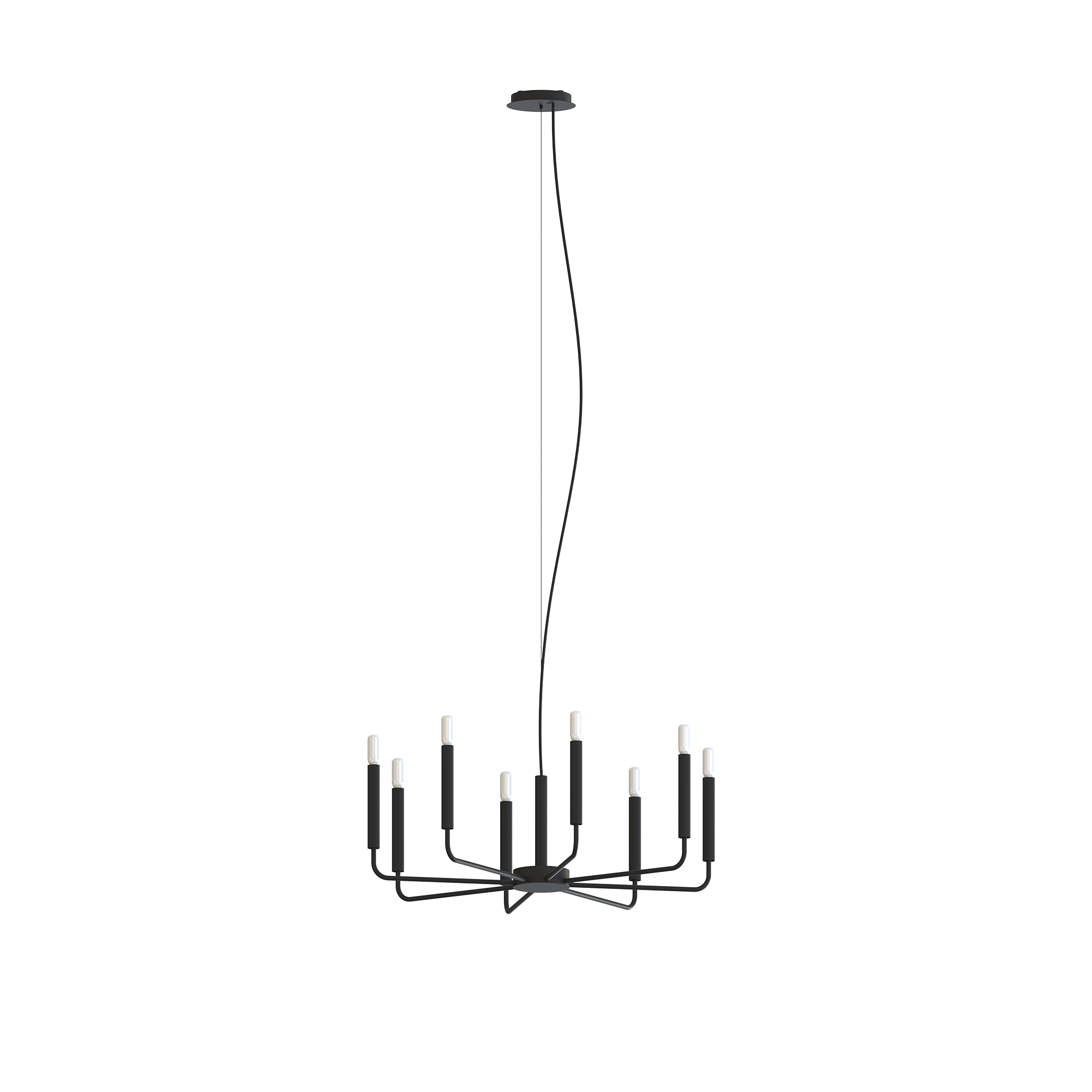 Lampa wisząca ORTO VIII czarna 11460 - Nowodvorski Lighting