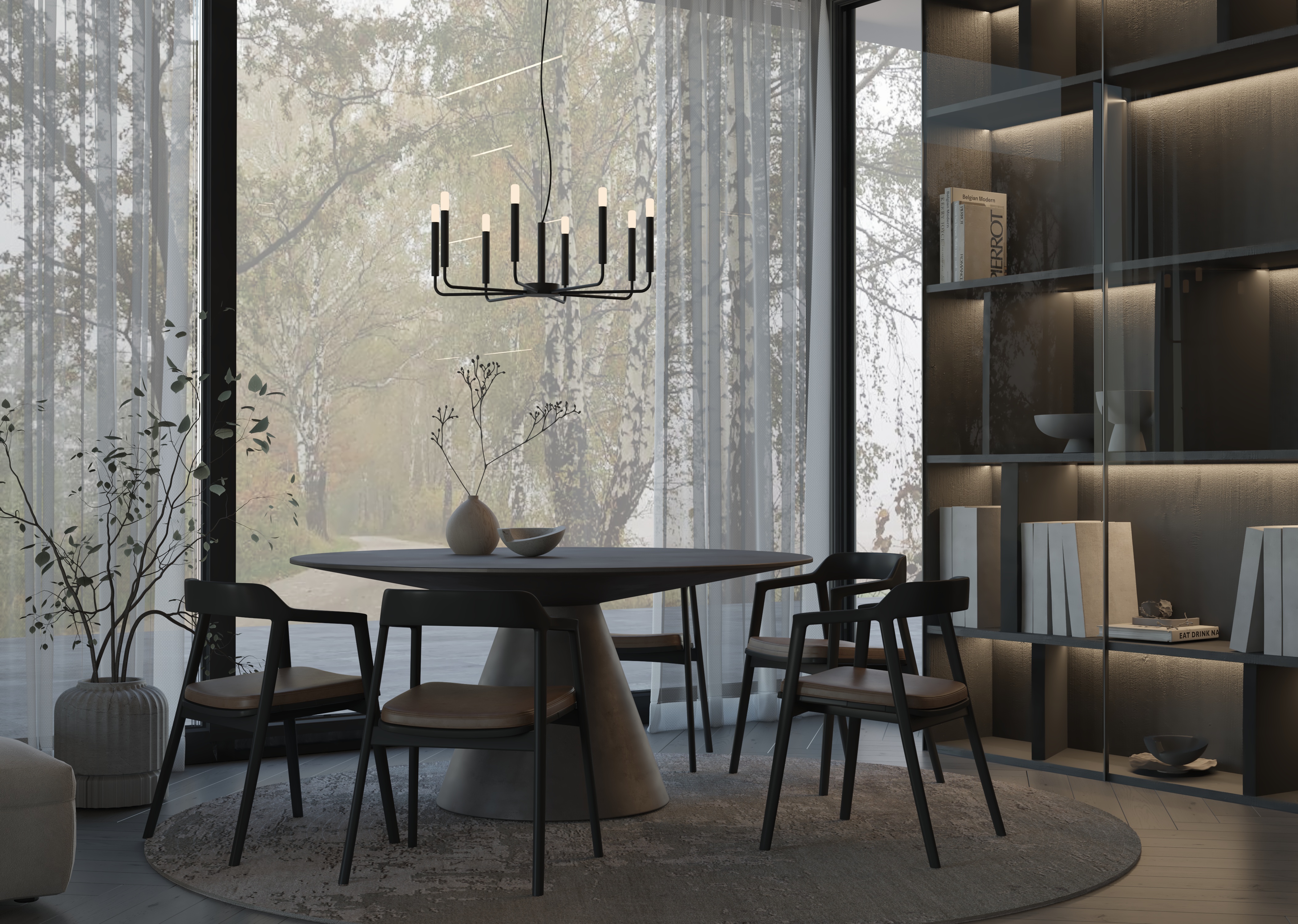 Lampa wisząca ORTO VIII czarna 11460 - Nowodvorski Lighting - obrazek 3