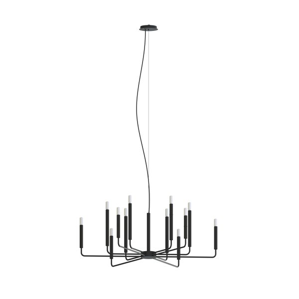Lampa wisząca ORTO XII A czarna 11462 - Nowodvorski Lighting