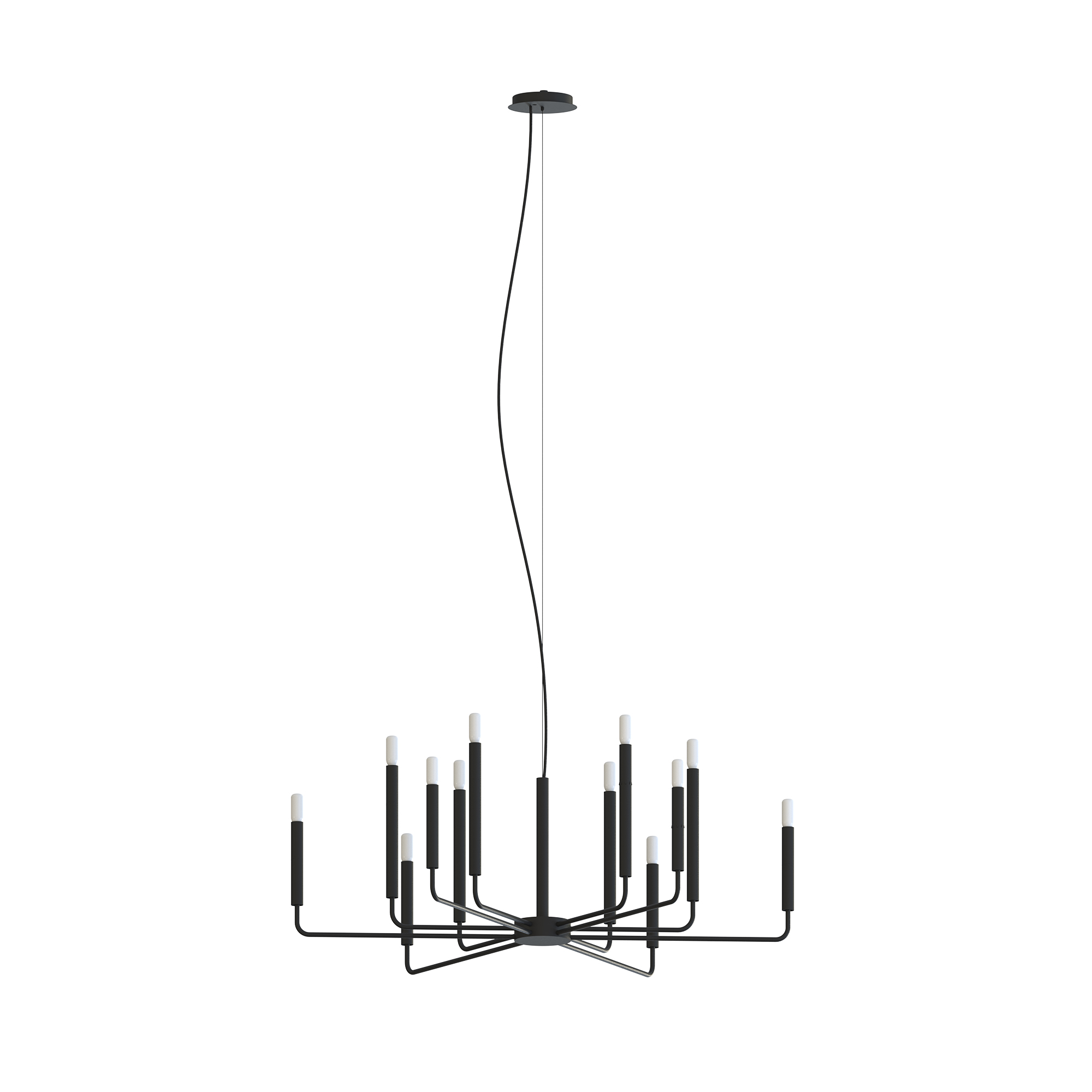 Lampa wisząca ORTO XII A czarna 11462 - Nowodvorski Lighting