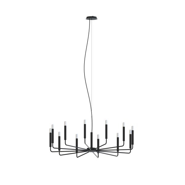 Lampa wisząca ORTO XII B czarna 11464 - Nowodvorski Lighting