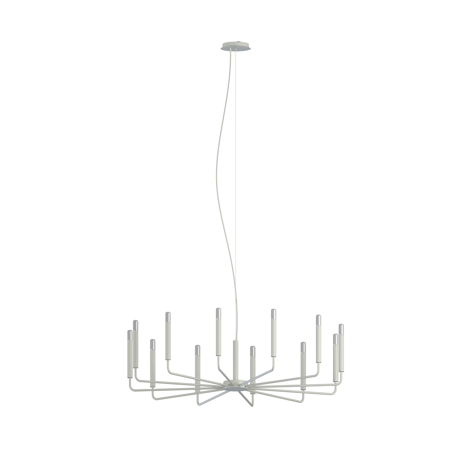 Lampa wisząca ORTO XII B czarna biała 11465 - Nowodvorski Lighting
