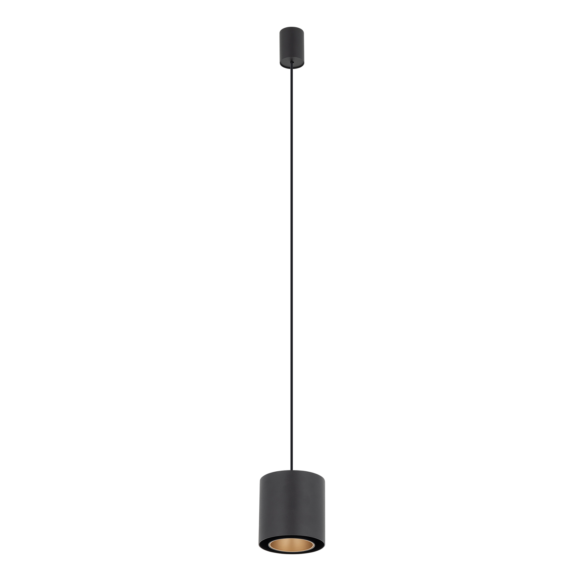 Lampa wisząca POINT DUO czarna ze złotym środkiem 11511 - Nowodvorski Lighting