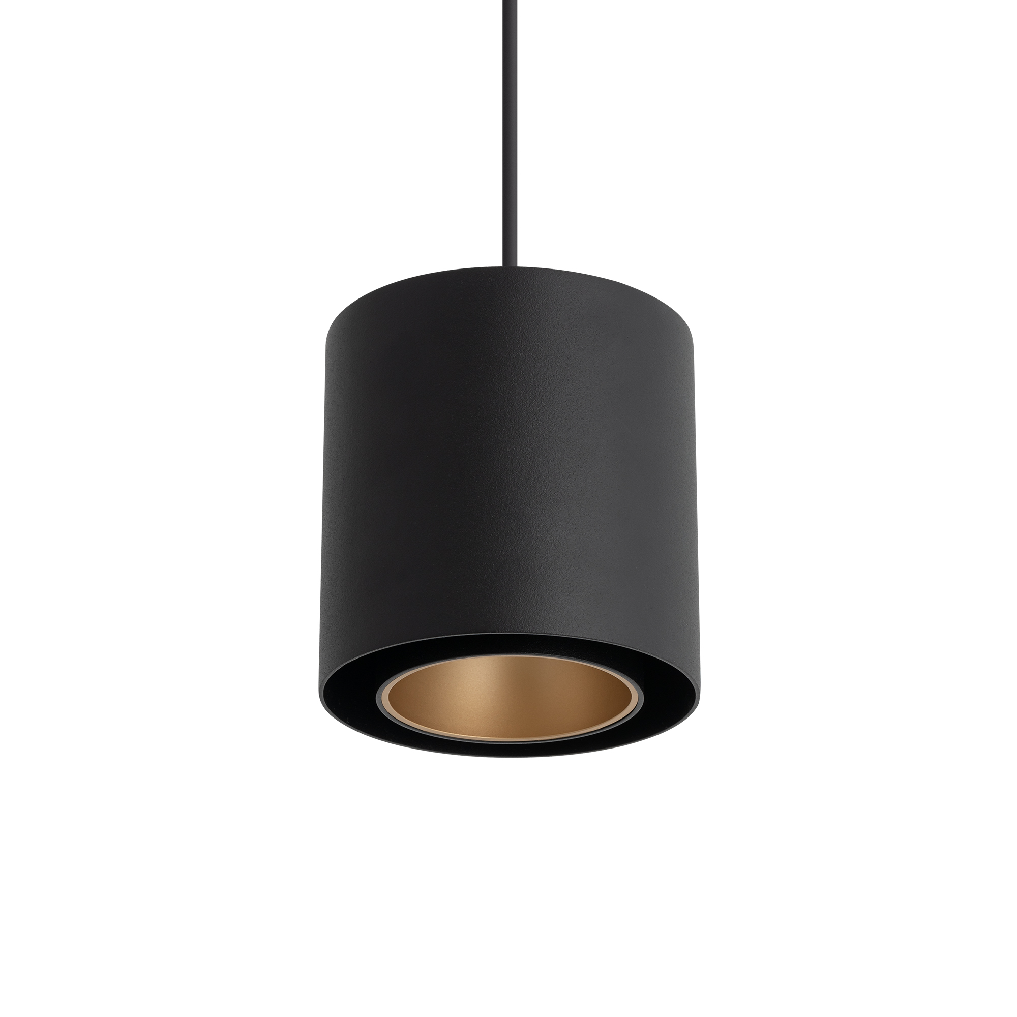 Lampa wisząca POINT DUO czarna ze złotym środkiem 11511 - Nowodvorski Lighting - obrazek 4