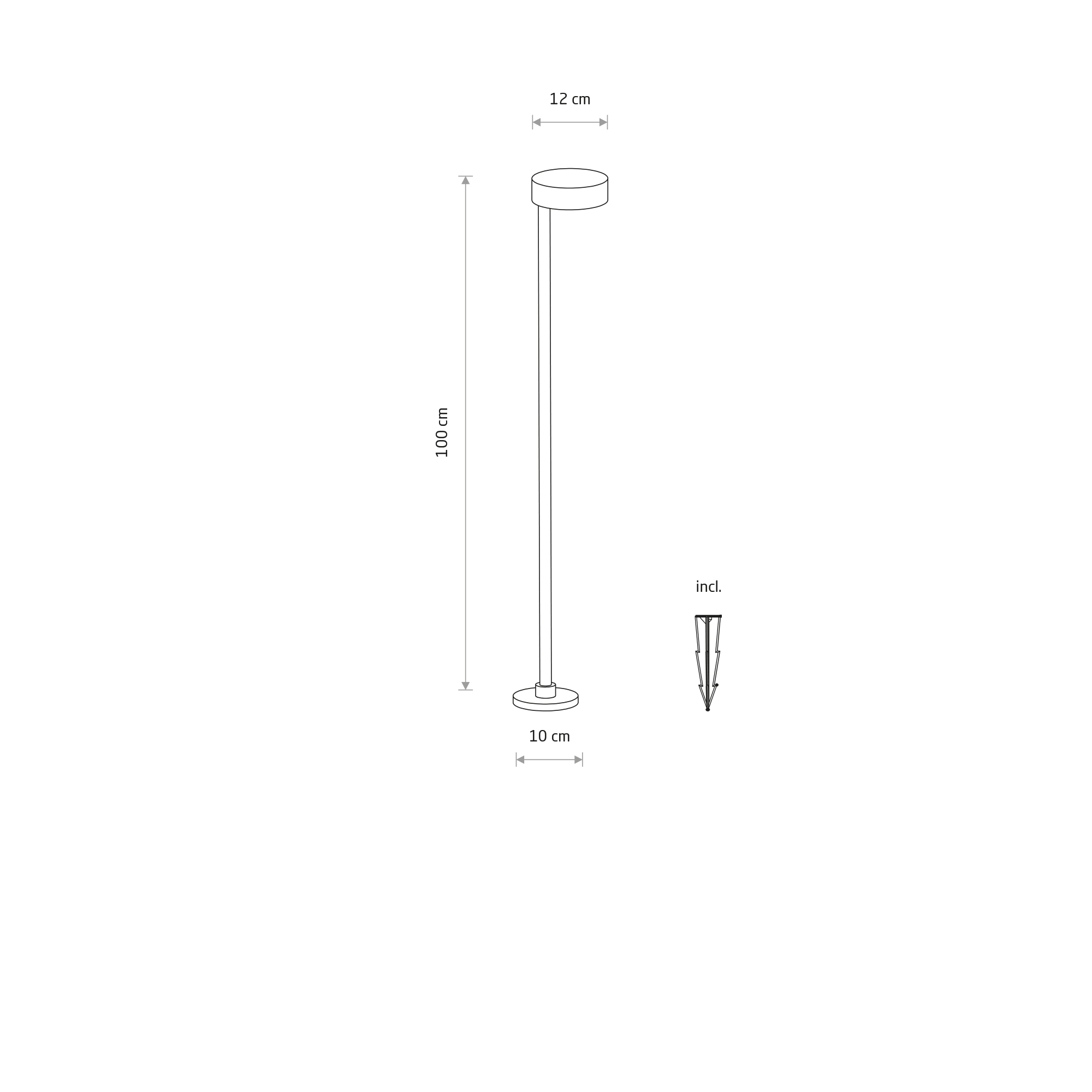Lampa stojąca RUBY LED czarna 11542 - Nowodvorski Lighting - obrazek 6