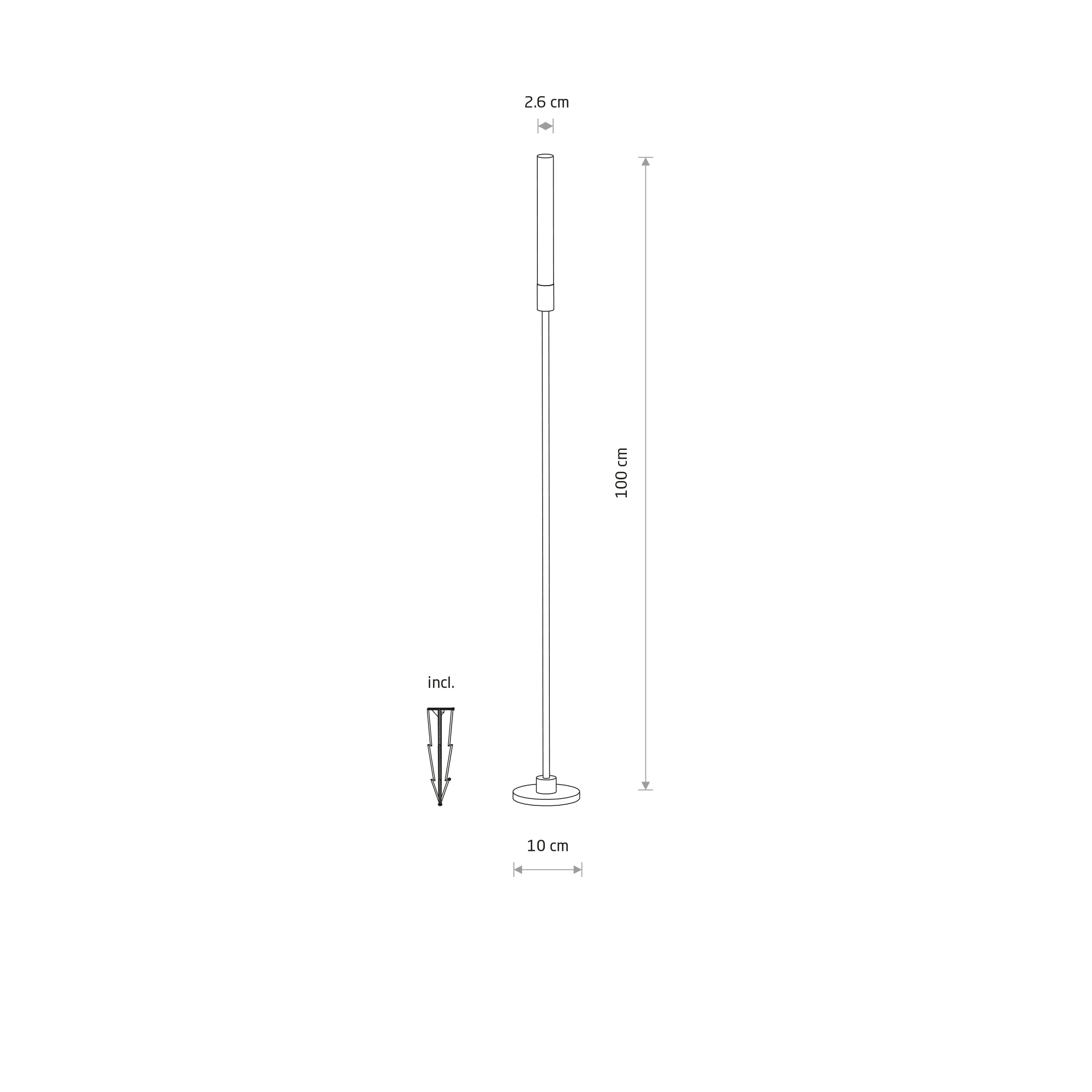 Lampa gruntowa wbijana ZOLA LED Czarny 11545 - Nowodvorski Lighting - obrazek 4