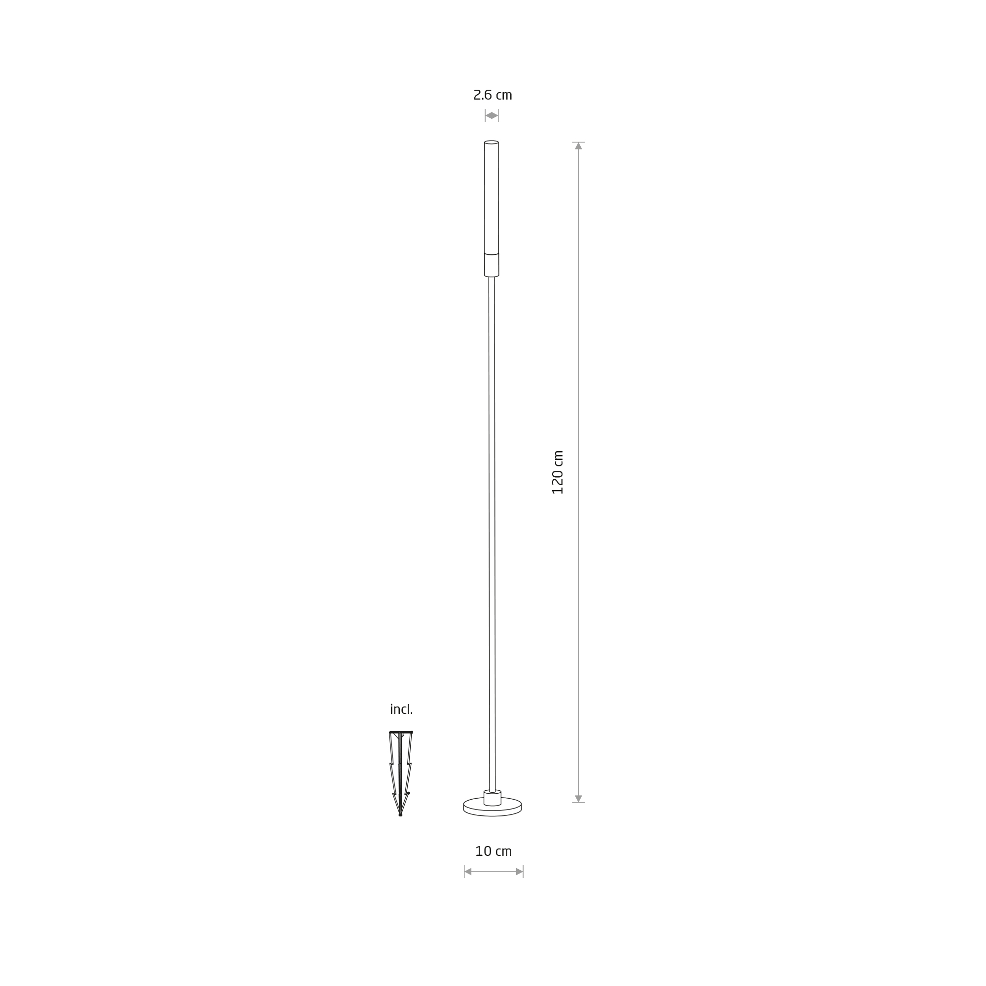 Lampa gruntowa wbijana ZOLA LED Czarny 11546 - Nowodvorski Lighting - obrazek 4