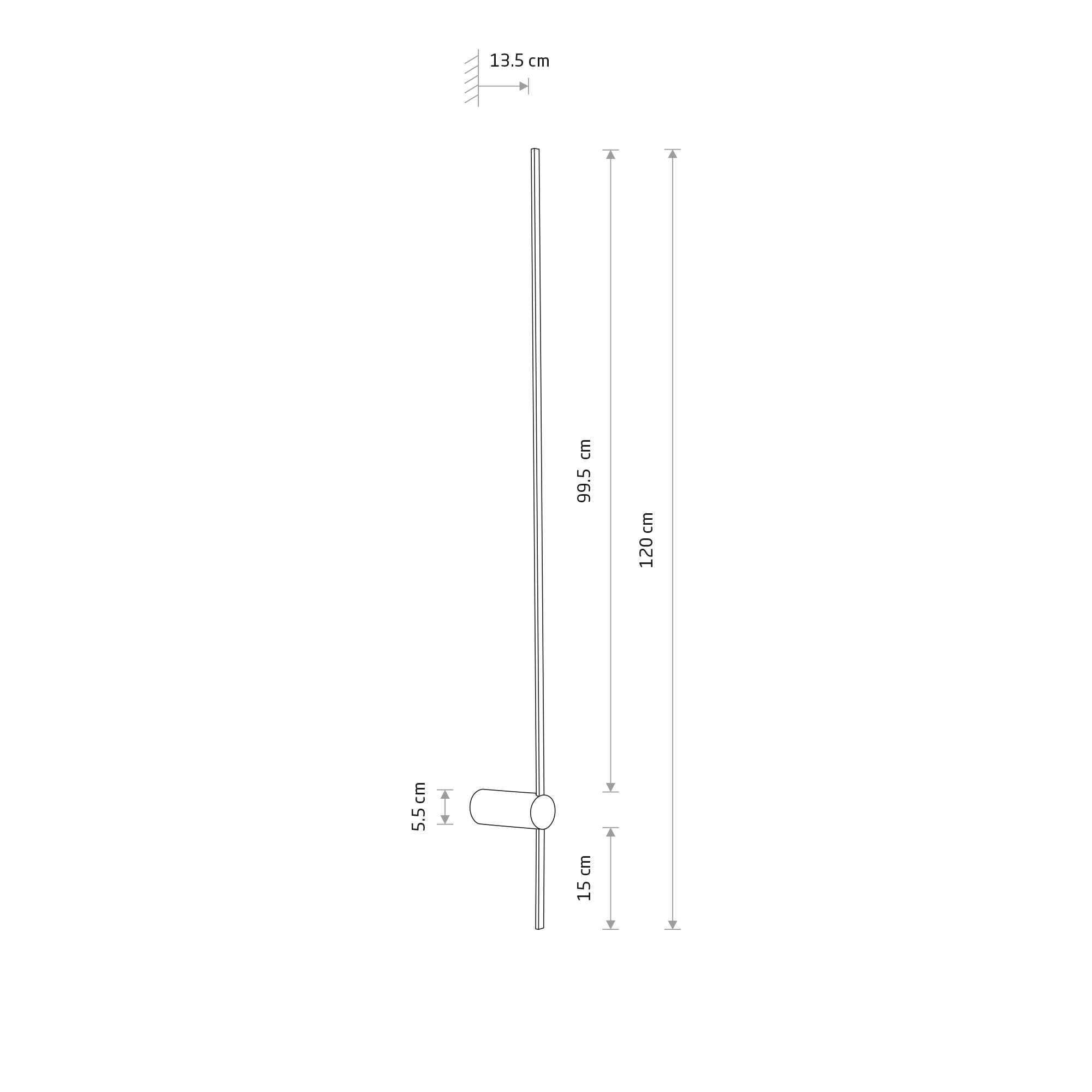 Lampa ścienna kinkiet SABER LED L Biały 11588 - Nowodvorski Lighting - obrazek 6