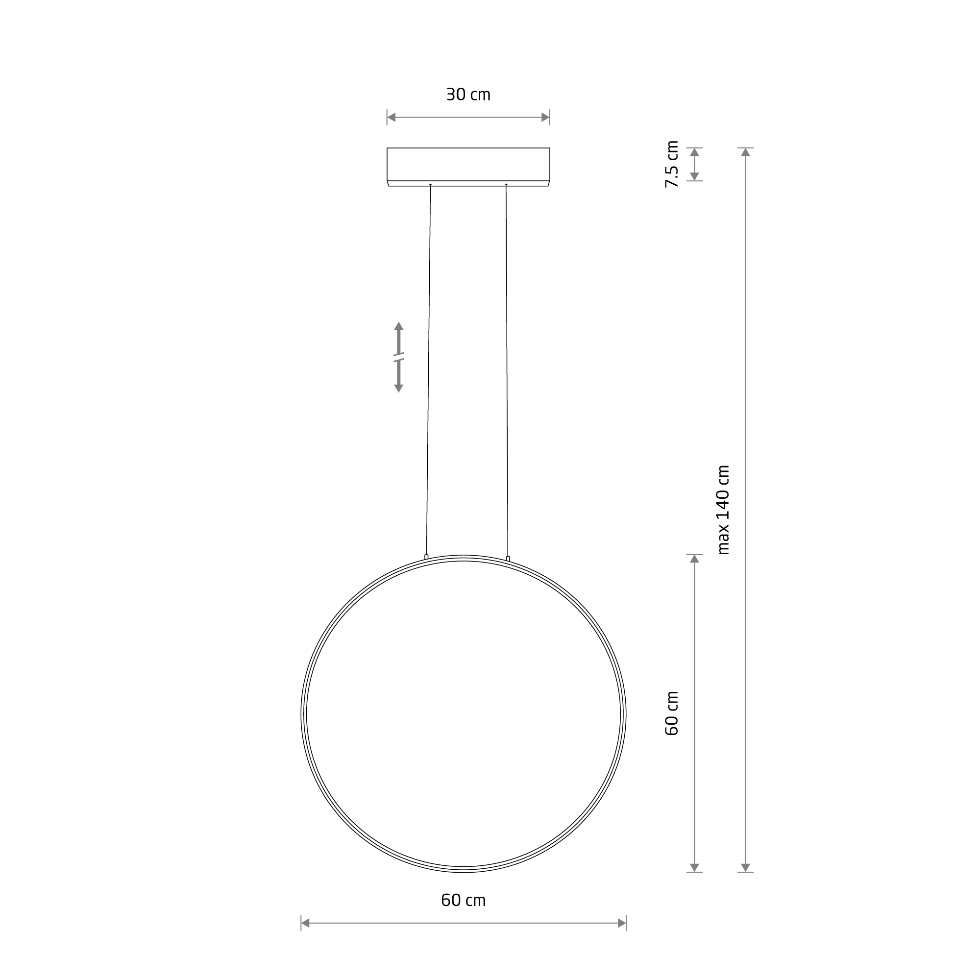 Lampa wisząca CIRCOLO LED M Biały 11605 - Nowodvorski Lighting - obrazek 7