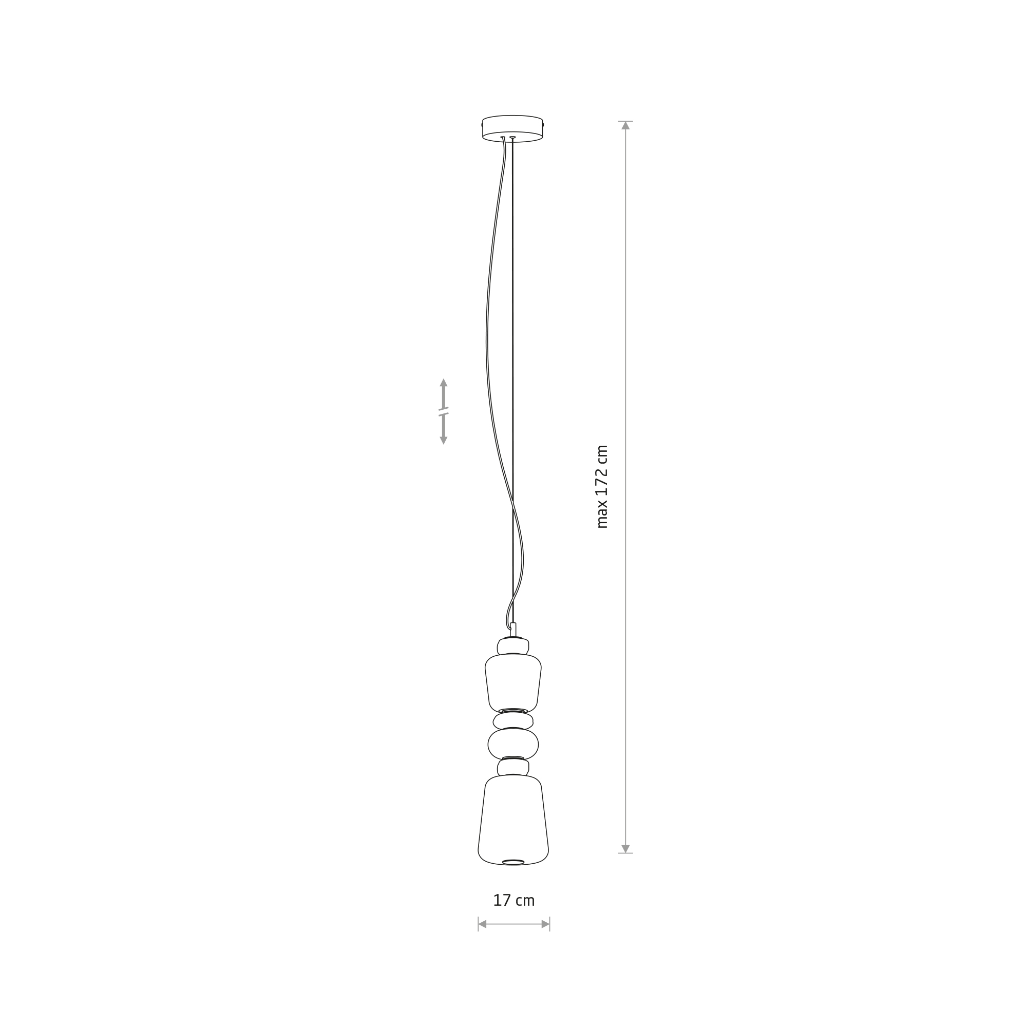 Lampa wisząca CERAMIC VERTICAL LED 19W 11701 - Nowodvorski Lighting - obrazek 6