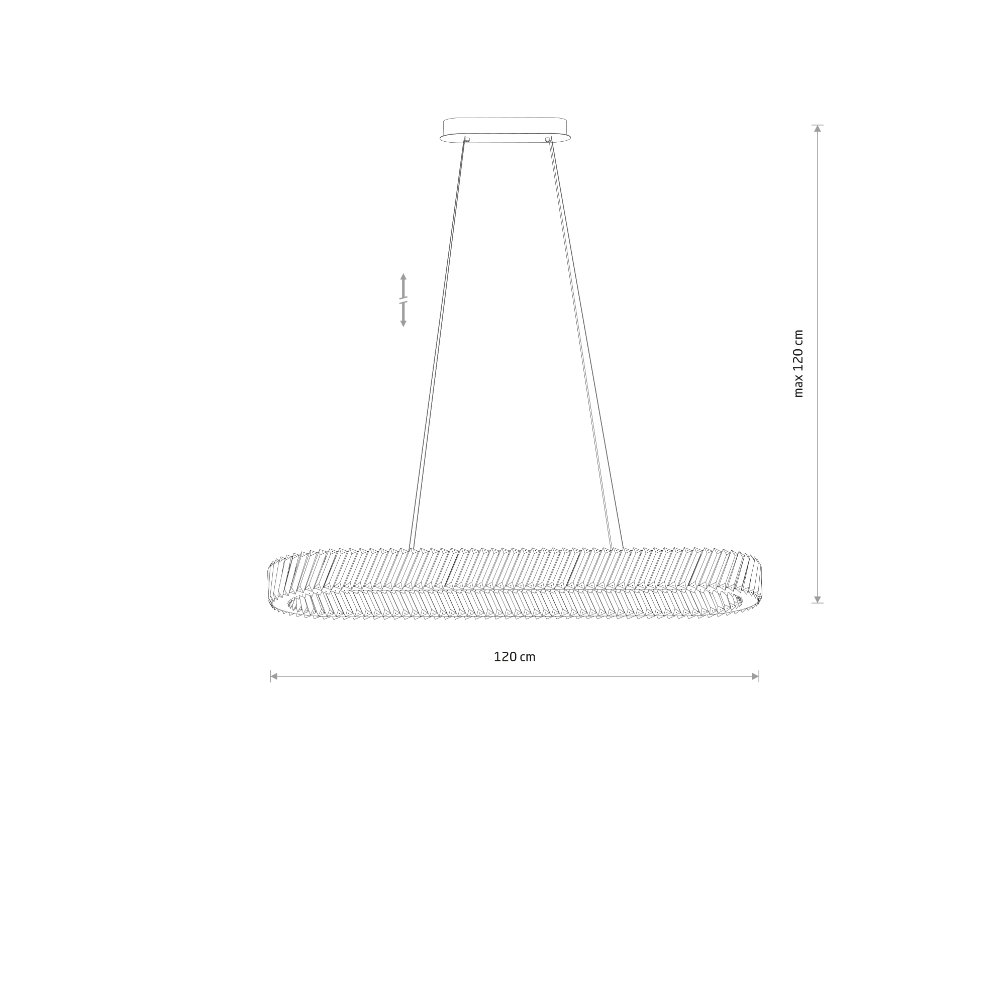 Lampa wisząca LUXORA OVAL LED 40W 11707 - Nowodvorski Lighting - obrazek 9