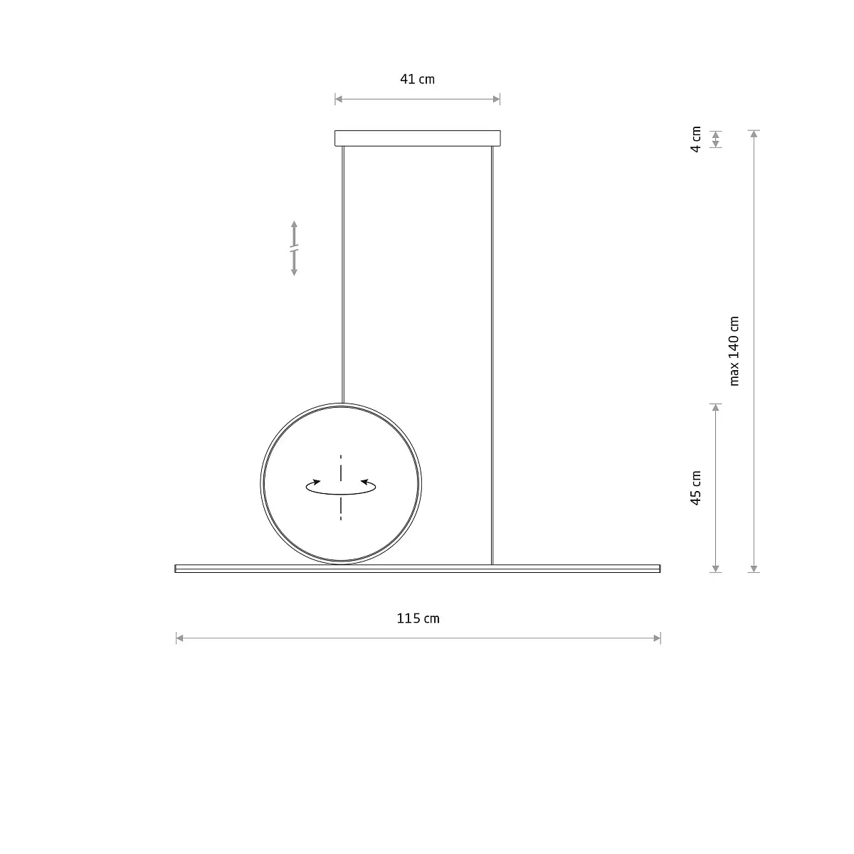 Lampa wisząca LINEO LED czarna 11879 - Nowodvorski Lighting - obrazek 5