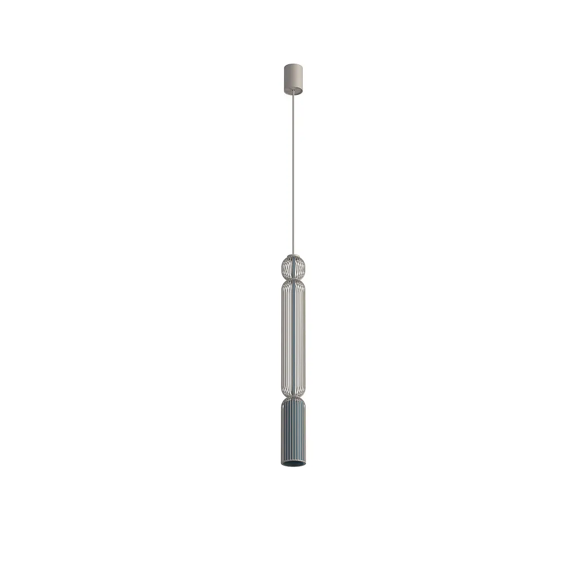 Lampa wisząca SINGLES A beżowa / jedwabisty grafit 12194 - Nowodvorski Lighting