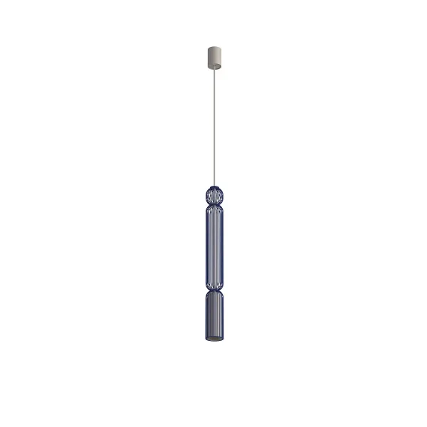 Lampa wisząca SINGLES A granatowy / beżowy 12196 - Nowodvorski Lighting