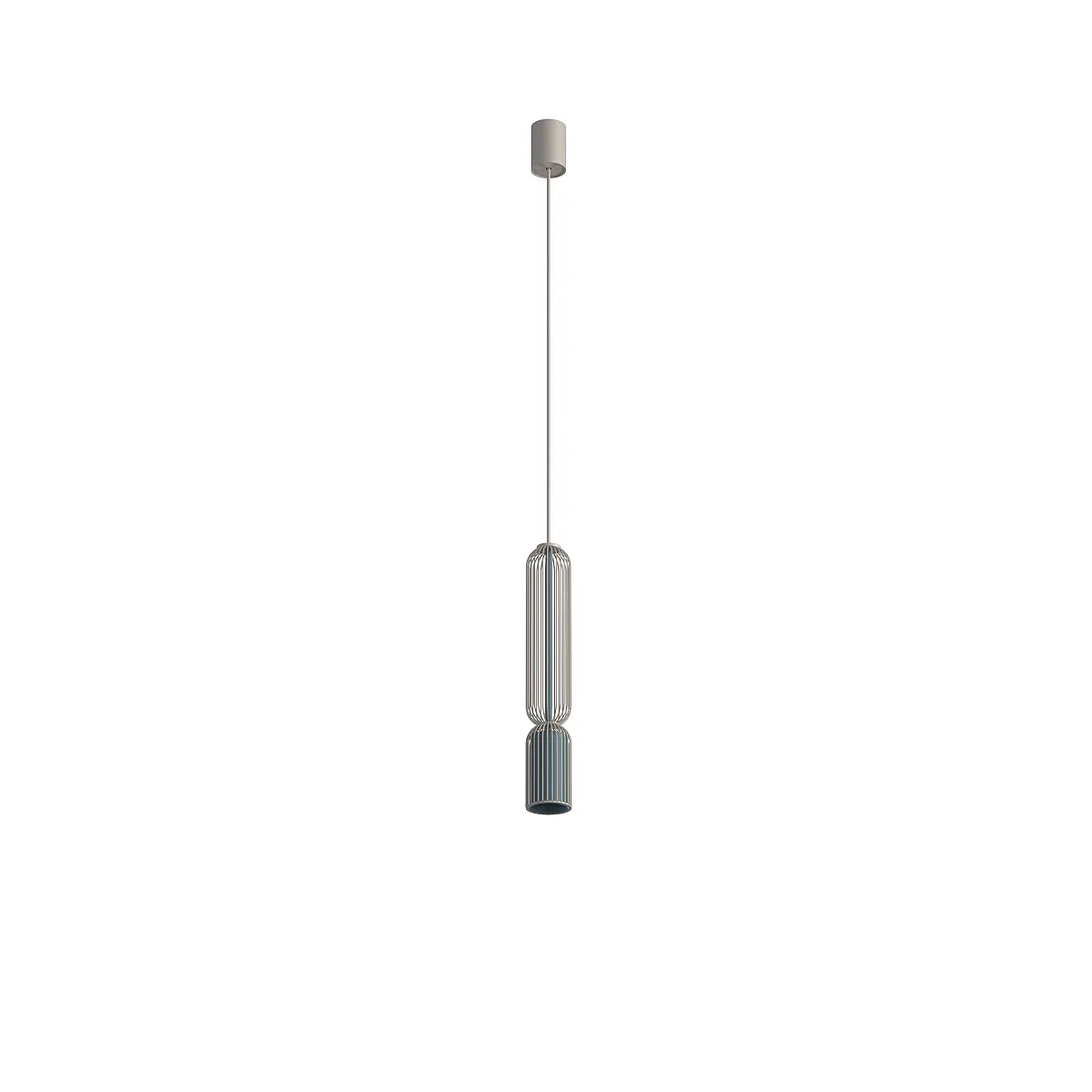 Lampa wisząca SINGLES B beżowa / jedwabisty grafit 12200 - Nowodvorski Lighting
